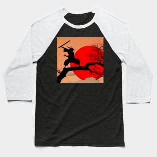 Kenjutsu Sword Digital Japanese Art Baseball T-Shirt